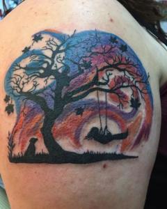 Dawn Lubbert Tattoo Art - Tree Swing
