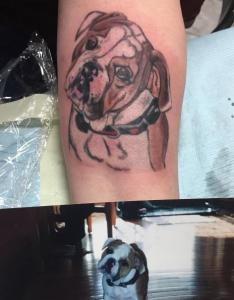 Dawn Lubbert Tattoo Art - Bulldogs Memorial